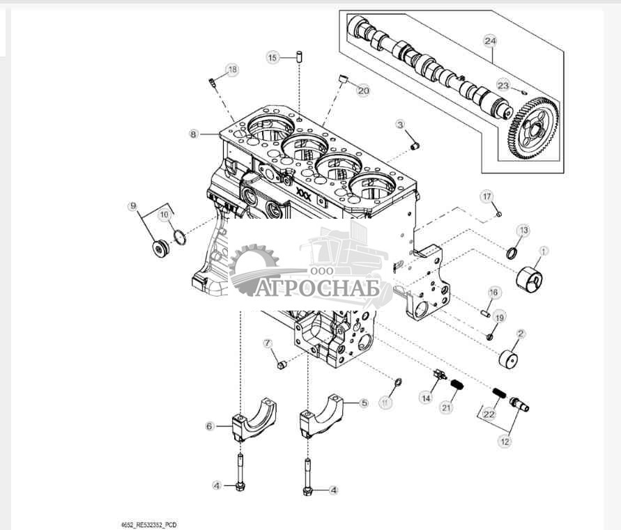 4652 Блок цилиндров 